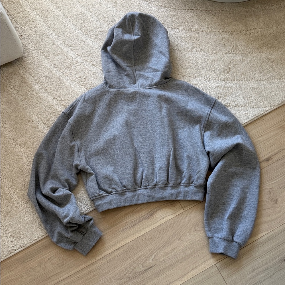 NEW- For Love & Lemons Josie Gray Sweatshirt - Picture 12 of 12